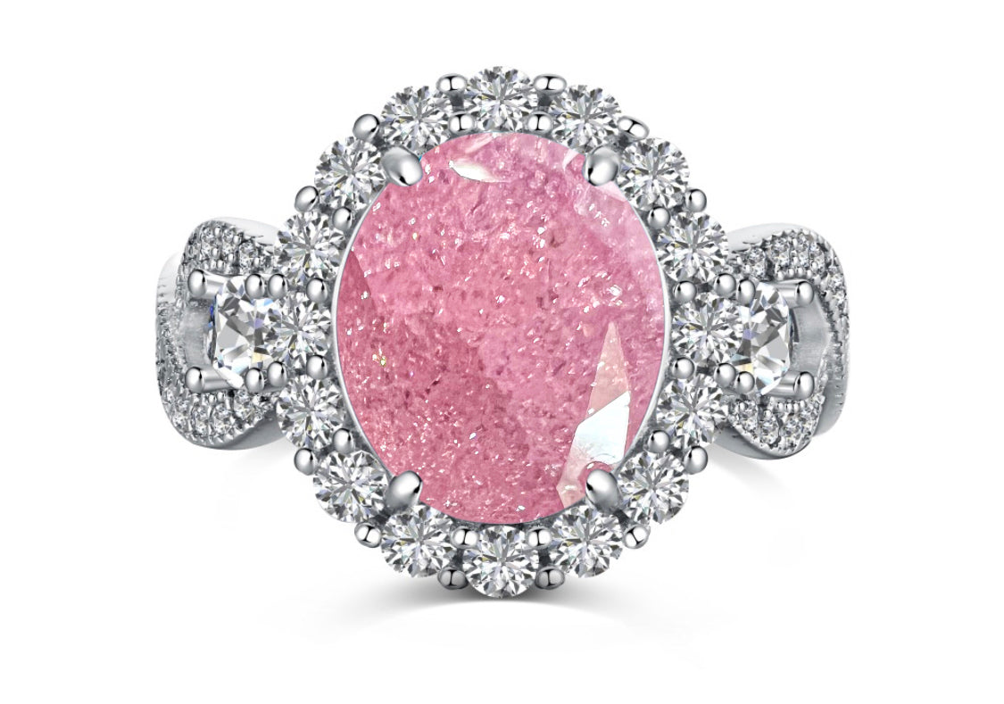 Real pink ice deals ring