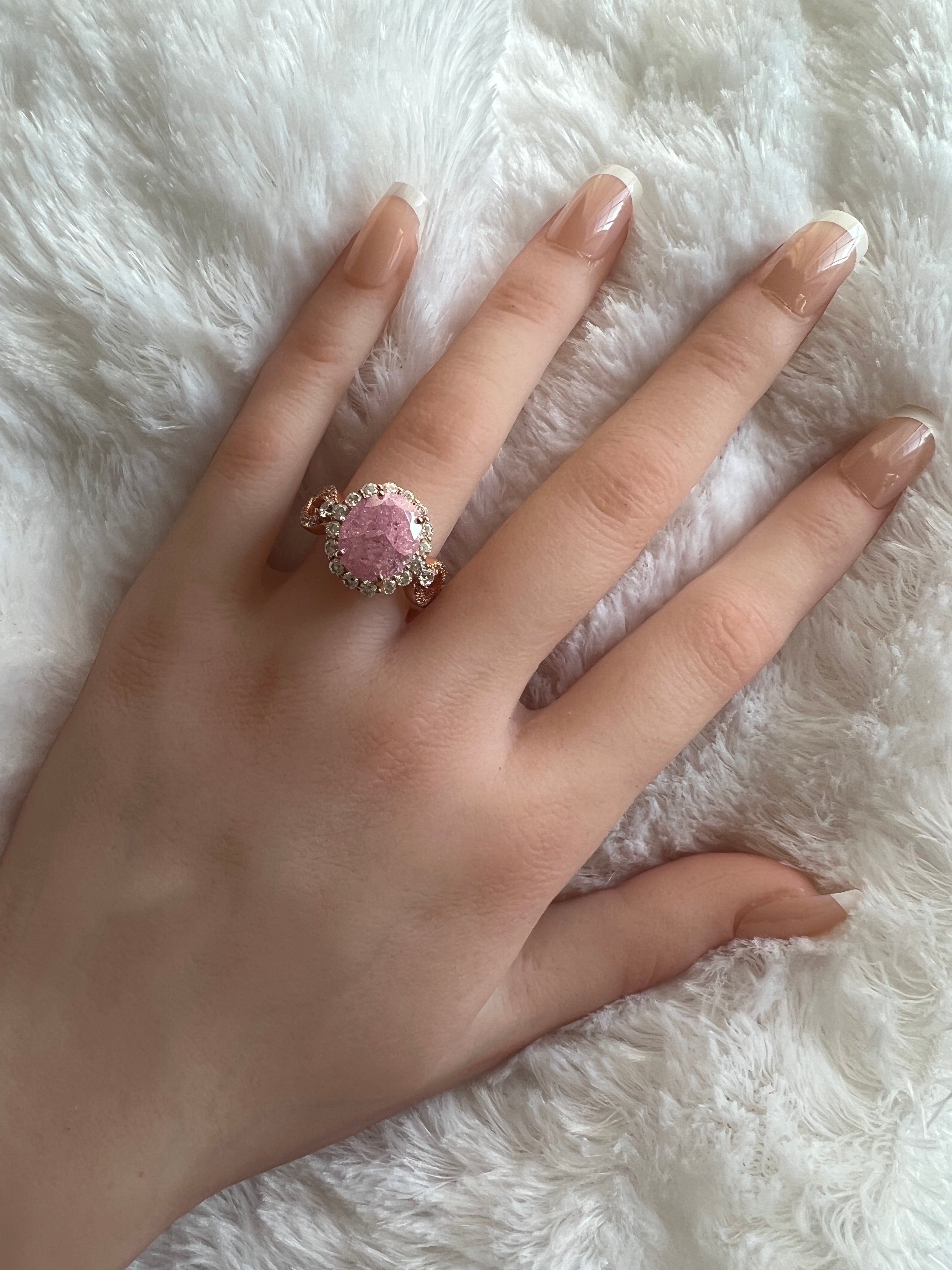 Real pink hot sale ice ring